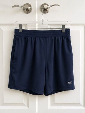 ALO Yoga Men's Navy Athletic Shorts